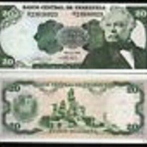 VENEZUELA 20 BOLIVAR P63 1990 UNC