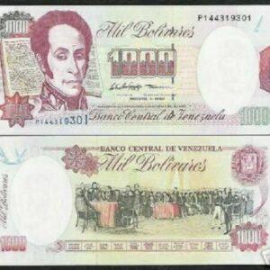 VENEZUELA 1000 BOLIVAR P76 1998 UNC