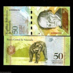 VENEZUELA 50 BOLIVARES P92 2011 UNC