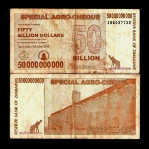 ZIMBABWE 50000000000 DOLLARS P63 2008