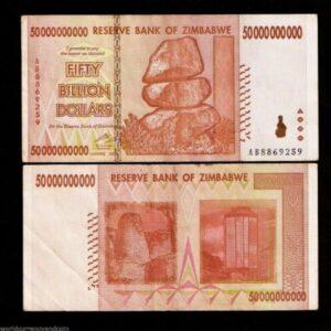 ZIMBABWE 50000000000 DOLLARS P87 2008