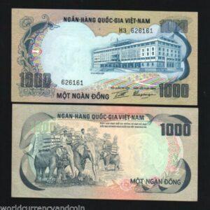 VIETNAM 1000 DONG P34 1972