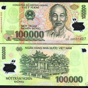 VIETNAM 100000 DONG P122 2008 UNC